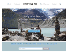 Tablet Screenshot of findwildair.com